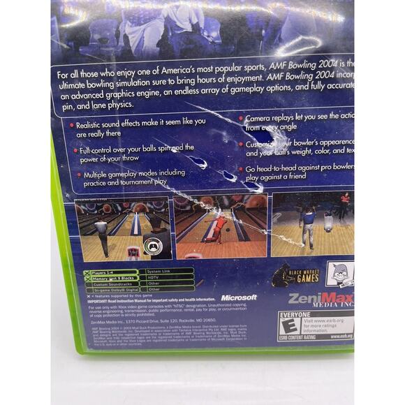 AMF Bowling 2004 + Reg Card Xbox AD Complete CIB - TESTED - Picture 3 of 6
